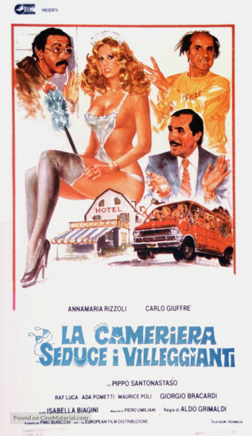 La cameriera seduce i villeggianti - Italian Movie Poster