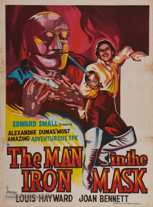 The Man in the Iron Mask - Indian Movie Poster