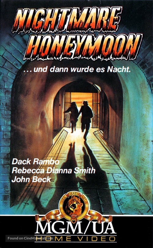 Nightmare Honeymoon - German VHS movie cover