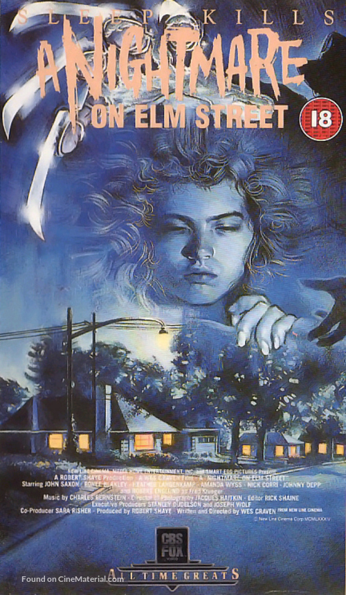 A Nightmare On Elm Street - British VHS movie cover