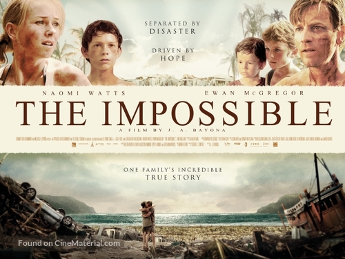 Lo imposible - British Movie Poster