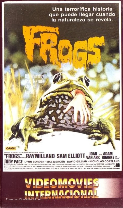 Frogs - Spanish VHS movie cover