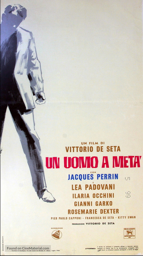 Un uomo a met&agrave; - Italian Movie Poster