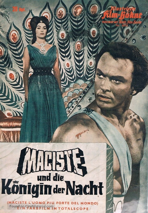 Maciste, l&#039;uomo pi&ugrave; forte del mondo - German poster