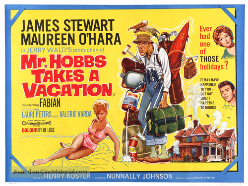 Mr. Hobbs Takes a Vacation - British Movie Poster