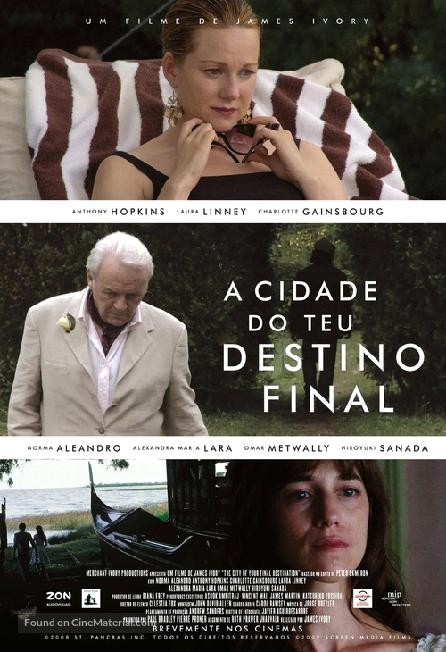 The City of Your Final Destination - Portuguese Movie Poster