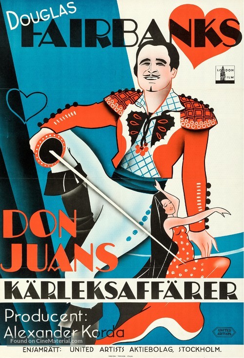 The Private Life of Don Juan - Swedish Movie Poster