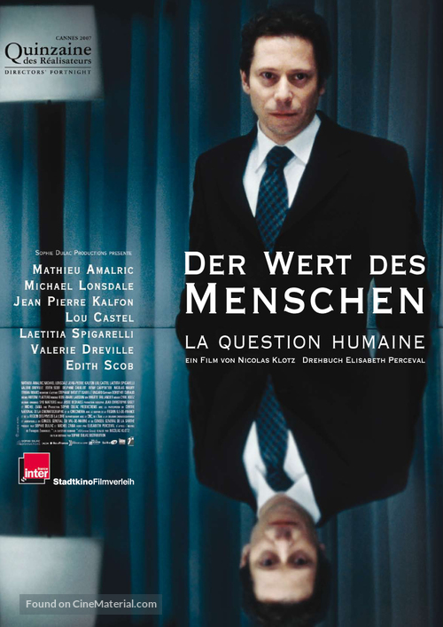 La question humaine - Austrian Movie Poster