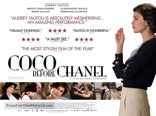 Coco avant Chanel - British Movie Poster