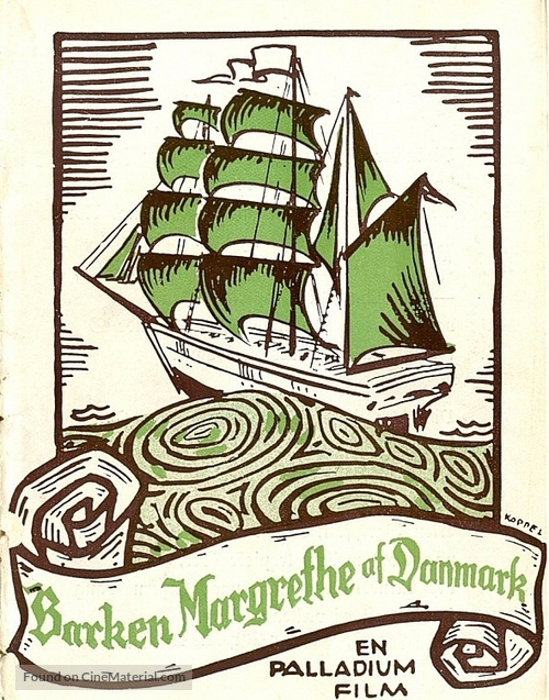 Barken Margrethe - Danish Movie Poster