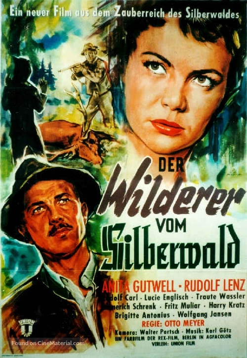Der Wilderer vom Silberwald - German Movie Poster