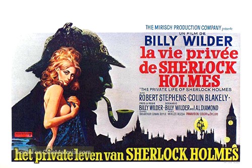 The Private Life of Sherlock Holmes - Belgian Movie Poster