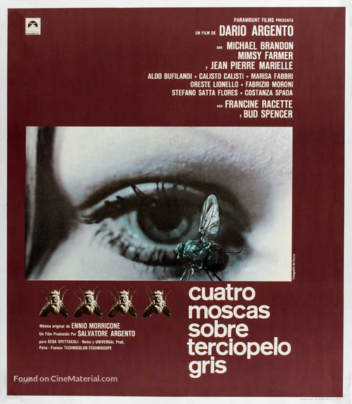 4 mosche di velluto grigio - Spanish Movie Poster