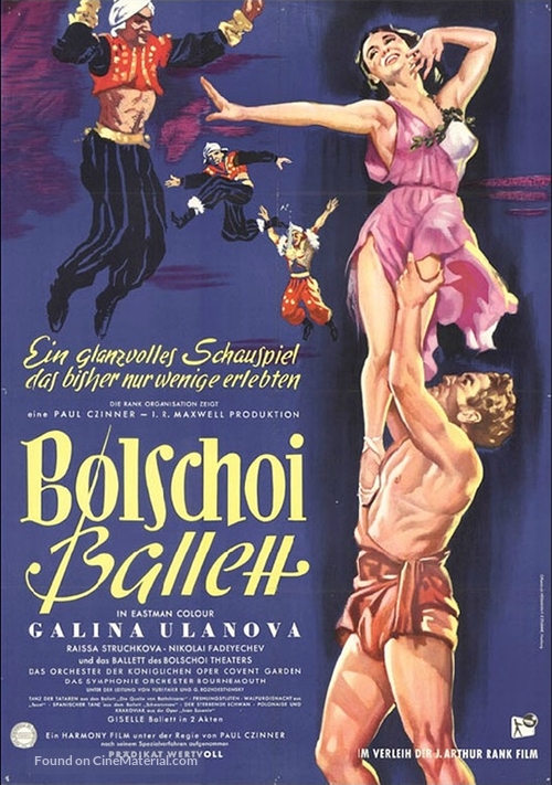 The Bolshoi Ballet - German Movie Poster