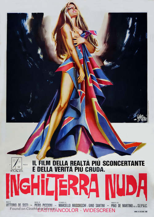 Inghilterra nuda - Italian Movie Poster