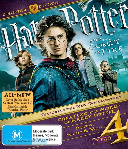 Harry Potter and the Goblet of Fire - Australian Blu-Ray movie cover