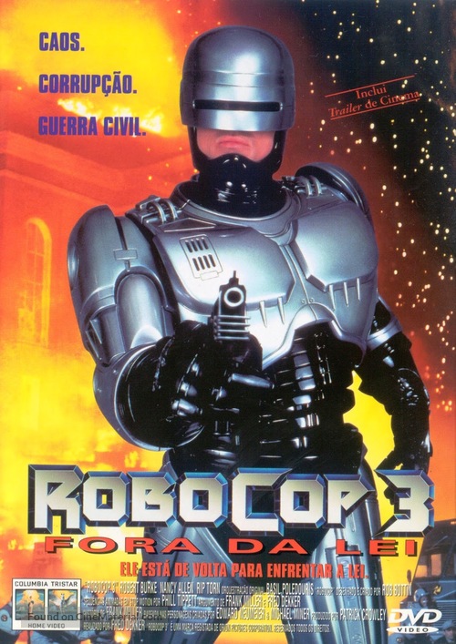 RoboCop 3 - Brazilian Movie Cover