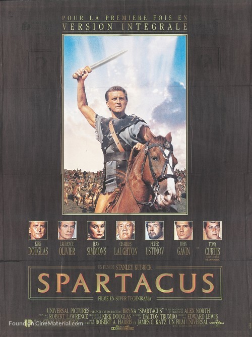 Spartacus - French Re-release movie poster