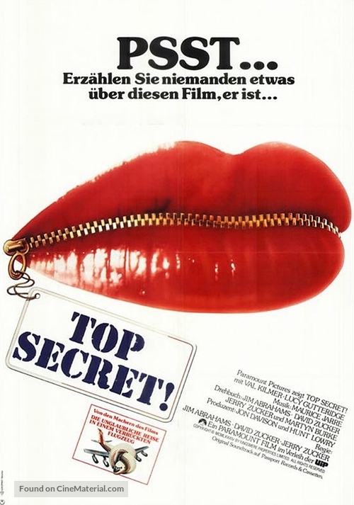 Top Secret - German Movie Poster
