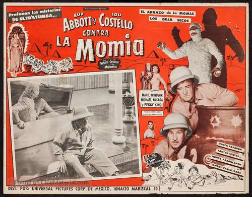 Abbott and Costello Meet the Mummy - Mexican poster