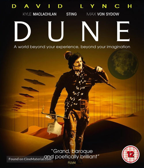 Dune - British Blu-Ray movie cover