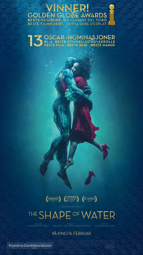 The Shape of Water - Norwegian Movie Poster