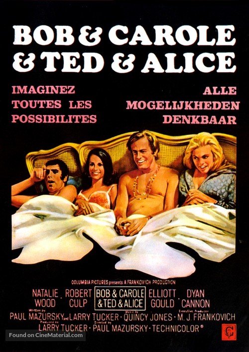 Bob &amp; Carol &amp; Ted &amp; Alice - Belgian Movie Poster