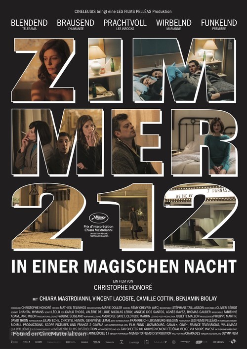 Chambre 212 - German Movie Poster