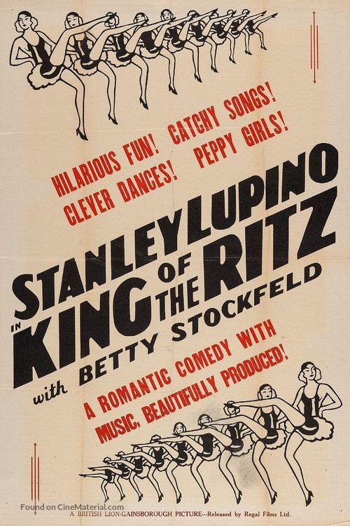 King of the Ritz - British Movie Poster