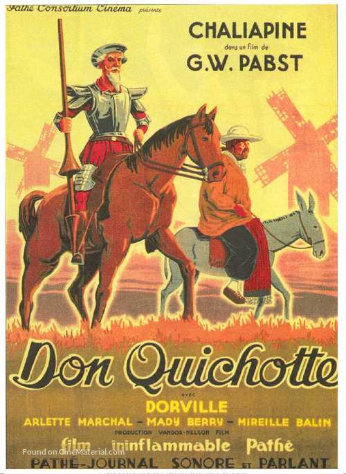 Don Quichotte - French Movie Poster