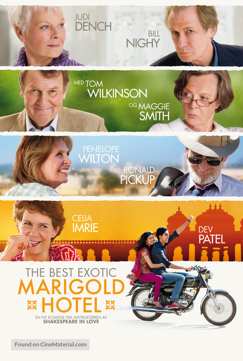 The Best Exotic Marigold Hotel - Danish Movie Poster
