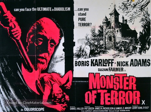 Die, Monster, Die! - British Movie Poster