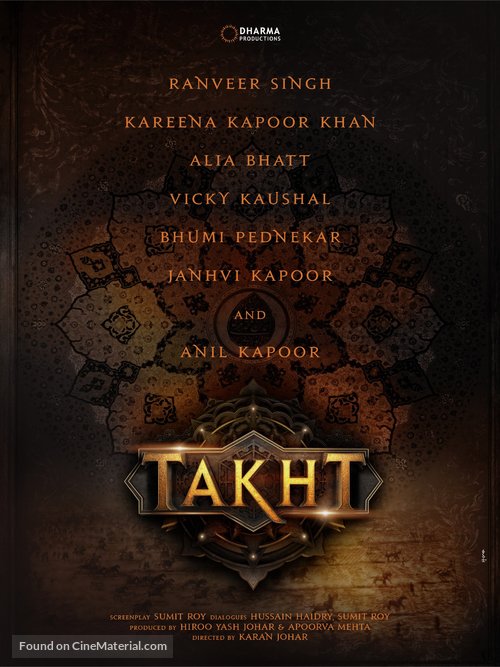 Takht - Indian Movie Poster