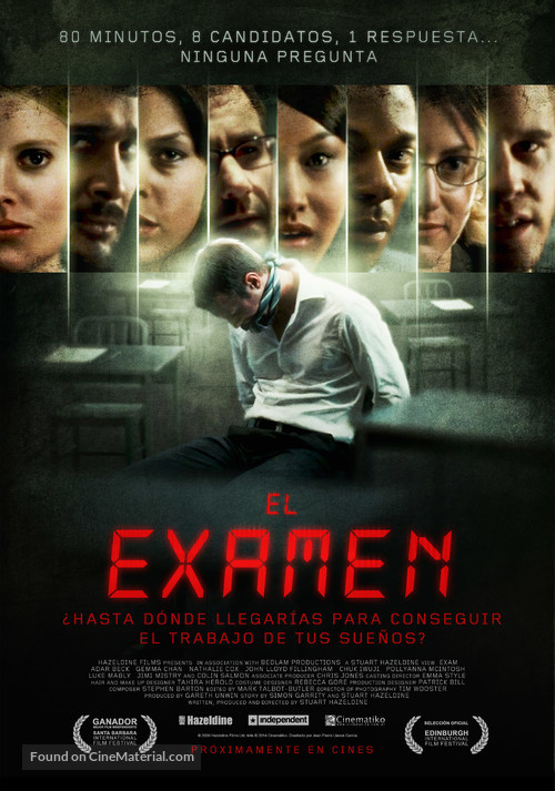 Exam - Argentinian Theatrical movie poster
