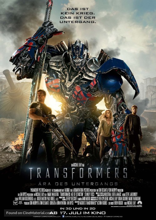 Transformers: Age of Extinction - Swiss Movie Poster