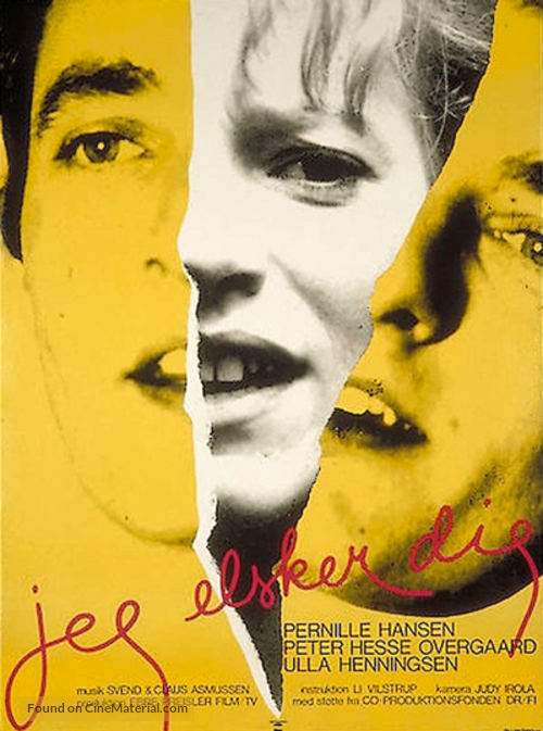 Jeg elsker dig - Danish Movie Poster