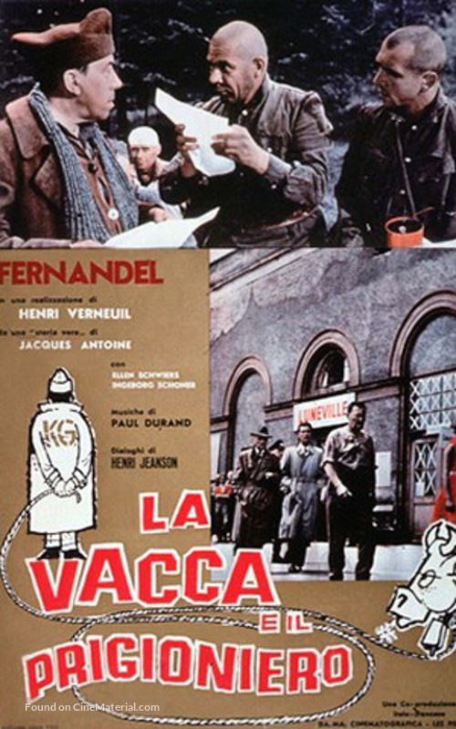 La vache et le prisonnier - Italian Theatrical movie poster