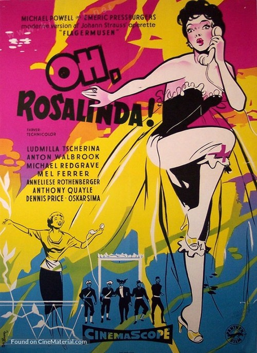 Oh... Rosalinda!! - Danish Movie Poster
