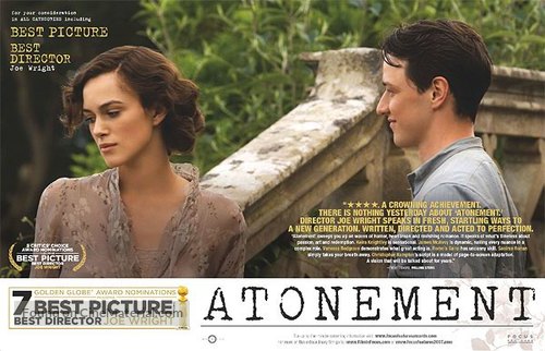 Atonement - For your consideration movie poster