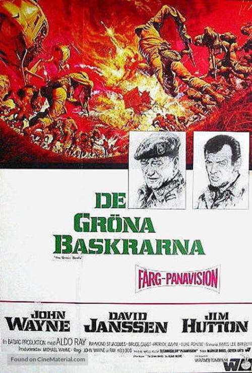 The Green Berets - Swedish Movie Poster