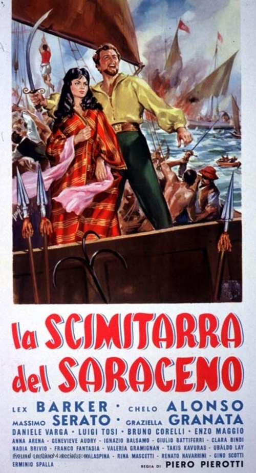 La scimitarra del Saraceno - Italian Movie Poster