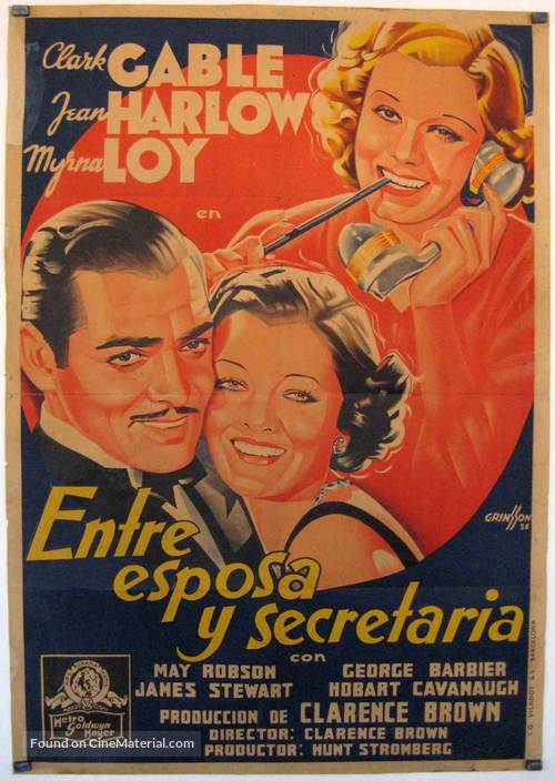 Wife vs. Secretary - Spanish Movie Poster