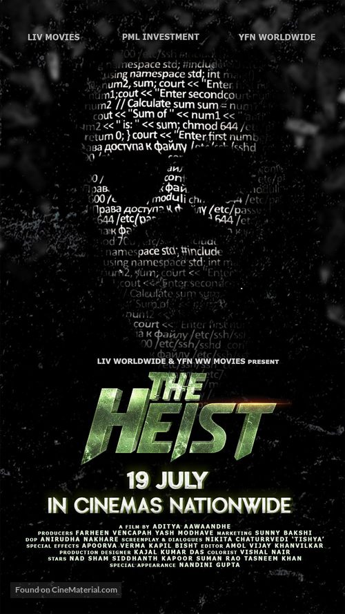 The Heist - Indian Movie Poster