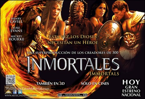 Immortals - Mexican Movie Poster