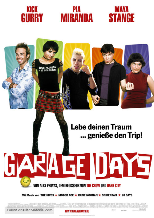 Garage Days - German poster