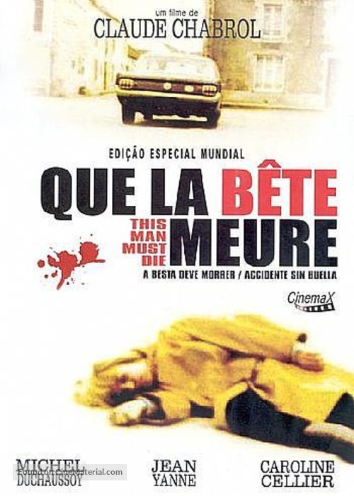 Que la b&ecirc;te meure - Brazilian DVD movie cover