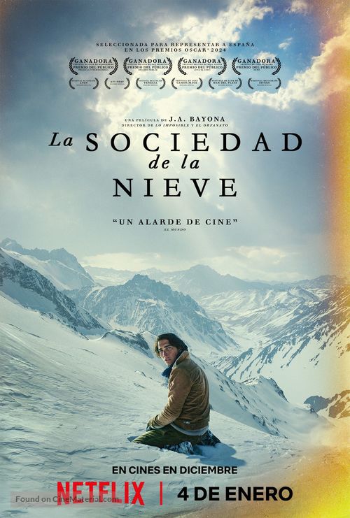 La sociedad de la nieve - Spanish Movie Poster