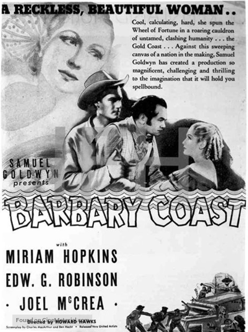 Barbary Coast - poster