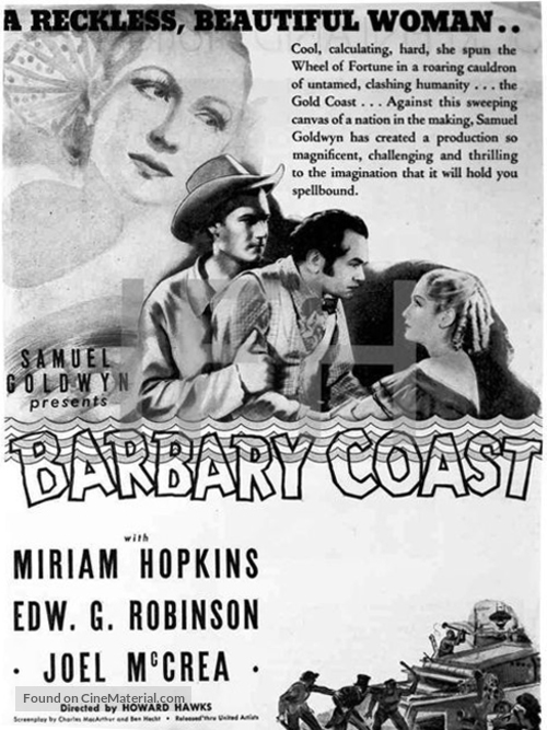 Barbary Coast - poster