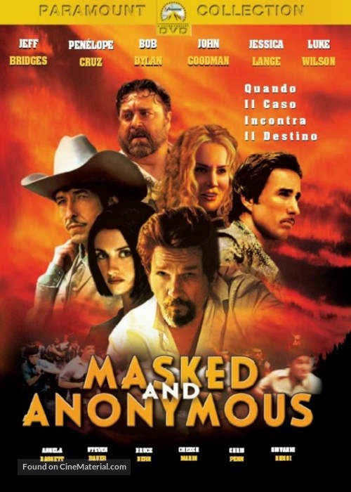 Masked And Anonymous - Italian DVD movie cover